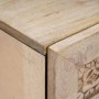 Mesa de Noche con cajón 2 pcs Beige 40 x 33 x 46 cm