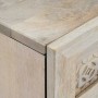 Vitrina con cajón Blanco 60 x 33 x 75 cm madera maciza de mango