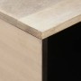 Mesa de Café Beige 80 x 50 x 40 cm madera maciza de mango