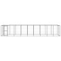 Perrera de exterior de acero con techo 21,78 m²