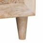 Mesa de Café Beige 80 x 50 x 40 cm madera maciza de mango