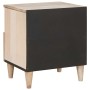 Mesa de Noche Beige 40 x 33 x 46 cm madera maciza de mango