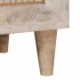 Mesa de Noche Beige 40 x 33 x 46 cm madera maciza de mango