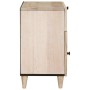 Mesa de Noche Beige 50 x 33 x 60 cm madera maciza de mango