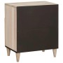 Mesa de Noche Beige 50 x 33 x 60 cm madera maciza de mango