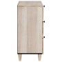 Mesa de Noche Beige 50 x 33 x 60 cm madera maciza de mango
