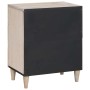 Mesa de Noche Beige 50 x 33 x 60 cm madera maciza de mango