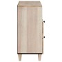 Mesa de Noche Beige 50 x 33 x 60 cm madera maciza de mango