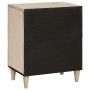 Mesa de Noche Beige 50 x 33 x 60 cm madera maciza de mango