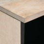 Mesa de Noche Beige 50 x 33 x 60 cm madera maciza de mango