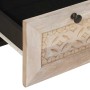 Mesa de Noche Beige 50 x 33 x 60 cm madera maciza de mango
