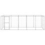 Perrera de exterior de acero galvanizado 12,1 m² en Casetas y cercados para perros | Comprar online en Foro24