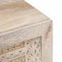 Mesa de Café Beige 100 x 54 x 40 cm madera maciza de mango