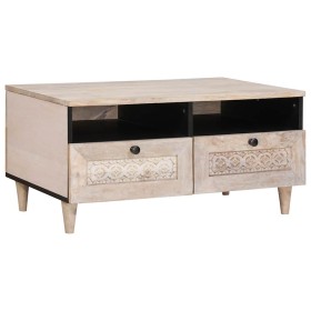 Mesa de Café 80 x 54 x 40 cm madera maciza de mango