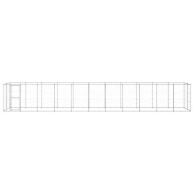 Perrera de exterior de acero galvanizado 26,62 m² Perrera de exterior de acero galvanizado 26,62 m²