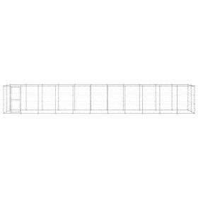 Perrera de exterior de acero galvanizado 26,62 m²