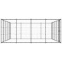 Perrera de exterior de acero 24,2 m² en Casetas y cercados para perros | Comprar online en Foro24