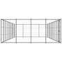Perrera de exterior de acero 43,56 m² en Casetas y cercados para perros | Comprar online en Foro24