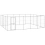 Perrera de exterior de acero galvanizado 24,2 m²