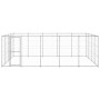 Perrera de exterior de acero galvanizado 24,2 m²