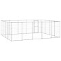 Perrera de exterior de acero galvanizado 24,2 m²