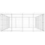Perrera de exterior de acero galvanizado 33,88 m² en Casetas y cercados para perros | Comprar online en Foro24