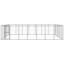 Perrera de exterior de acero 50,82 m² en Casetas y cercados para perros | Comprar online en Foro24