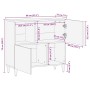Vitrina Blanco 33.5 x 80 x 75 cm