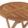 Juego de comedor para jardín 3 piezas madera maciza de teca