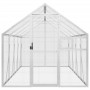 Vogelkäfig aus silbernem Aluminium, 1,79x4x1,85 m. von vidaXL, Füße und Vogelkäfige - Ref: Foro24-3155797, Preis: 462,76 €, R...