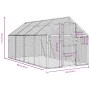 Vogelkäfig aus silbernem Aluminium, 1,79x4x1,85 m. von vidaXL, Füße und Vogelkäfige - Ref: Foro24-3155797, Preis: 462,76 €, R...