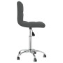 Silla de comedor giratoria tela gris oscuro
