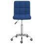 Silla de comedor giratoria tela azul en Sillas de comedor | Comprar online en Foro24