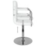 Sillas de comedor giratorias 6 unidades cuero sintético blanco