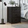 Nachttisch aus schwarzem Ingenieurholz 40x36x60 cm von vidaXL, Nachttische - Ref: Foro24-825993, Preis: 65,57 €, Rabatt: %