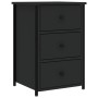 Nachttisch aus schwarzem Ingenieurholz 40x36x60 cm von vidaXL, Nachttische - Ref: Foro24-825993, Preis: 65,57 €, Rabatt: %