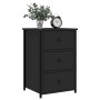 Nachttisch aus schwarzem Ingenieurholz 40x36x60 cm von vidaXL, Nachttische - Ref: Foro24-825993, Preis: 65,57 €, Rabatt: %