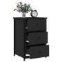 Nachttisch aus schwarzem Ingenieurholz 40x36x60 cm von vidaXL, Nachttische - Ref: Foro24-825993, Preis: 65,57 €, Rabatt: %