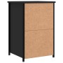 Nachttisch aus schwarzem Ingenieurholz 40x36x60 cm von vidaXL, Nachttische - Ref: Foro24-825993, Preis: 65,57 €, Rabatt: %