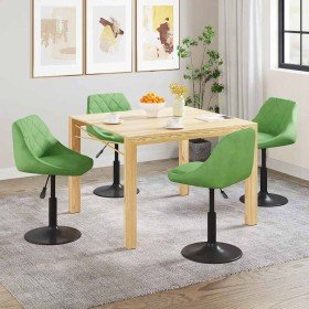 Sillas de comedor giratorias 4 unidades terciopelo verde claro Sillas de comedor giratorias 4 unidades terciopelo verde claro