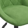 Sillas de comedor giratorias 6 unidades terciopelo verde claro