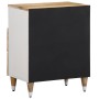 Mesita de noche madera maciza de mango 50x33x60 cm