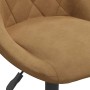 Silla de comedor de terciopelo marrón