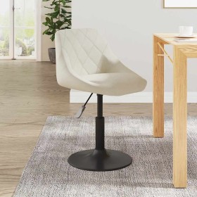 Silla de comedor de terciopelo crema Silla de comedor de terciopelo crema