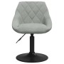 Silla de comedor de terciopelo verde claro