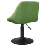 Silla de comedor de terciopelo verde claro