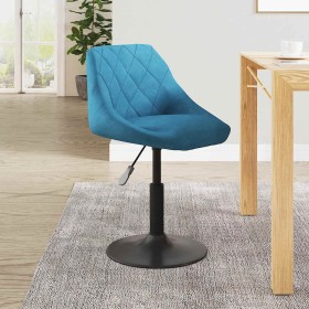 Silla de comedor de terciopelo azul Silla de comedor de terciopelo azul