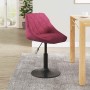 Silla de comedor terciopelo rojo tinto