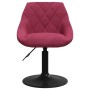 Silla de comedor terciopelo rojo tinto