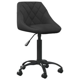 Silla de oficina de terciopelo negro Silla de oficina de terciopelo negro